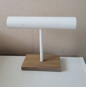 White Distressed Wodeen Vintage Bracelet Holder from Hobby Lobby